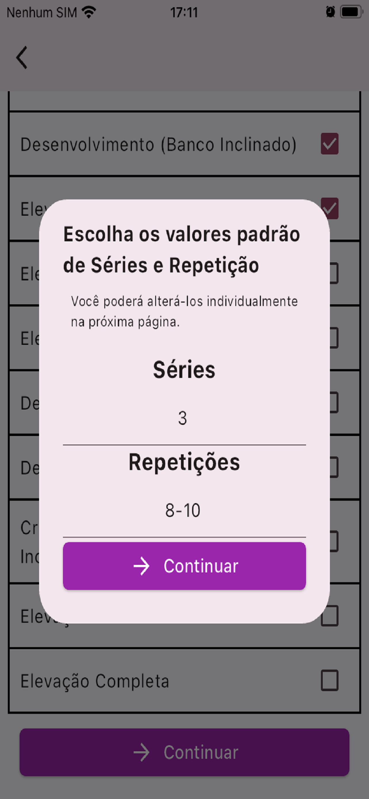 Criar Treino Musculação screenshot 4
