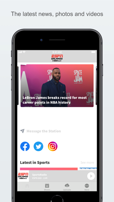 ESPN Radio Orlando Screenshot