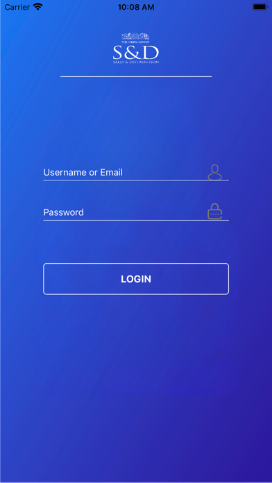 S&D CRM Application Screenshot