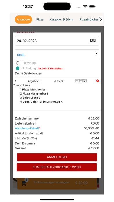Pizzeria Cucci Screenshot