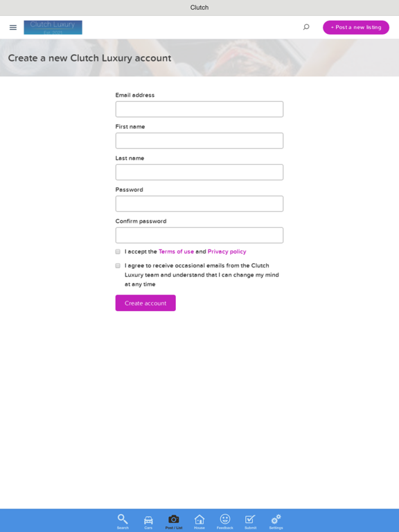 Clutch Luxury iPad screenshot 3 - Travel app