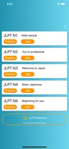 JLPT Test N5 - N1 screenshot #1 for iPhone