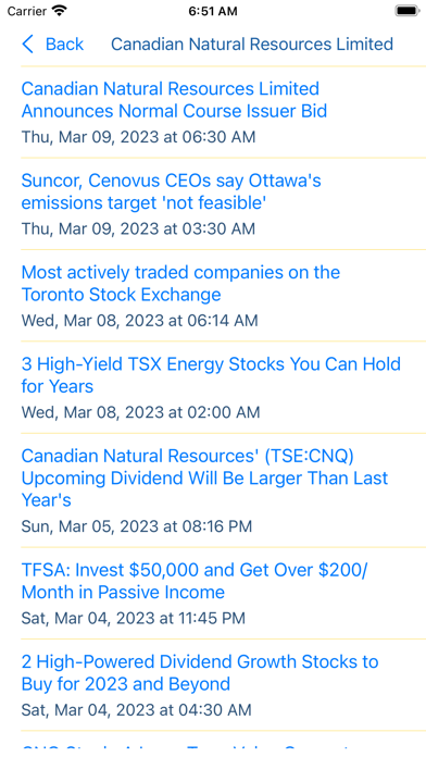 Stocks - Canada Stock Quotes Screenshot