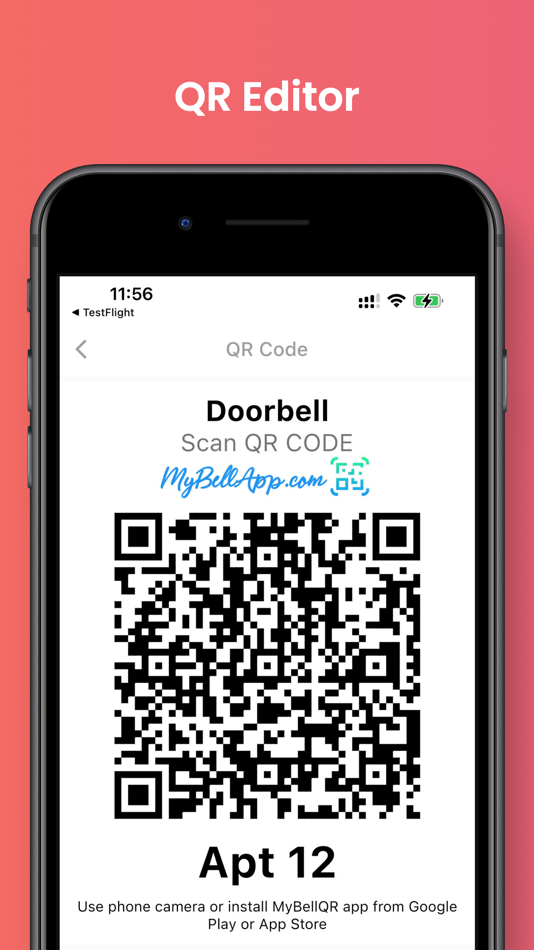 #5. MyBellQR Doorbell QR Code (iOS) بواسطة: Samuel souza