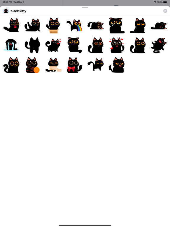 Screenshot #4 pour Funny Black cat stickers emoji