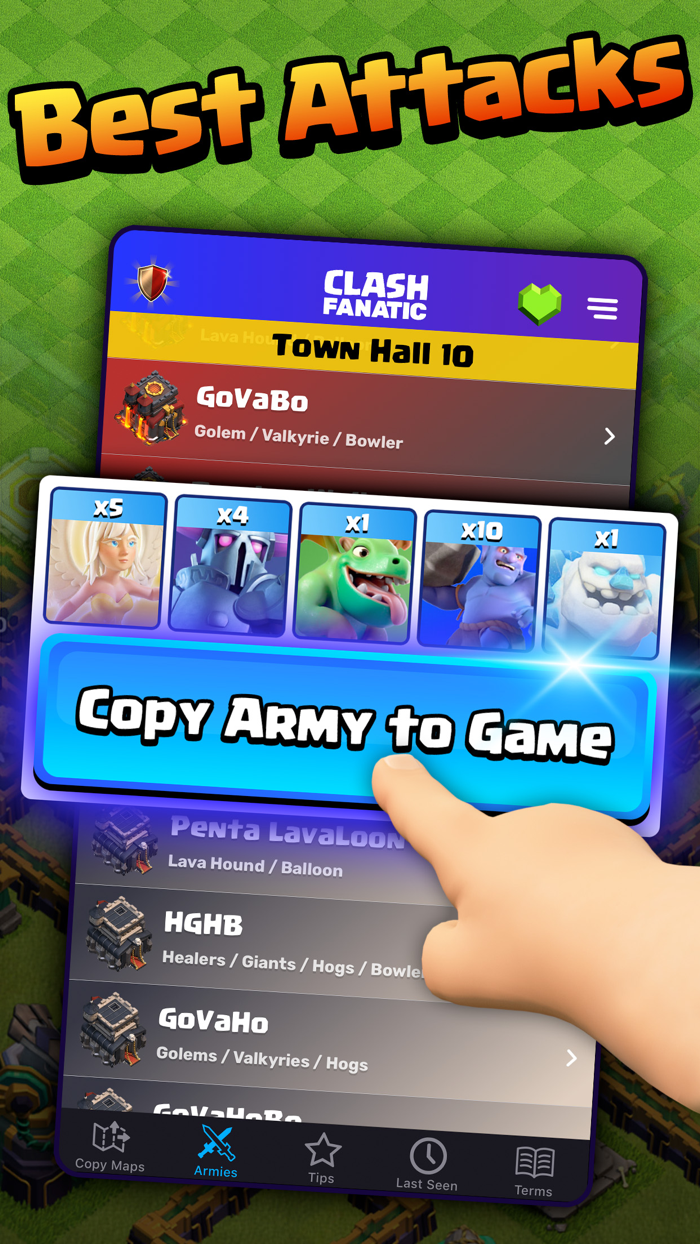 CoC Fanatic Copy Maps and Base