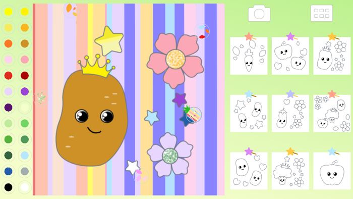 Vegetable Coloring Kid Toddler