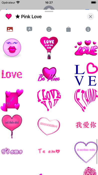 ピンクの愛 • Emoji and stickersのおすすめ画像5