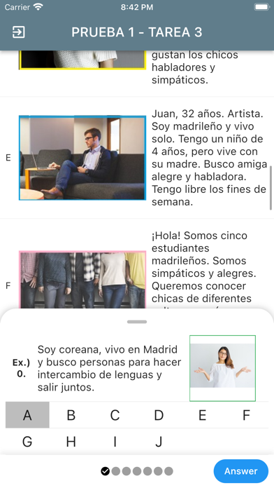 DELE A1 Spanish Examen1 Screenshot