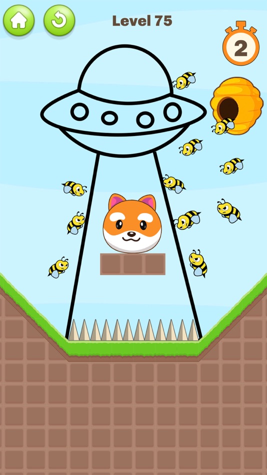 #1. Save The Dog - Draw Puzzle (iOS) By: Hiren Gabani