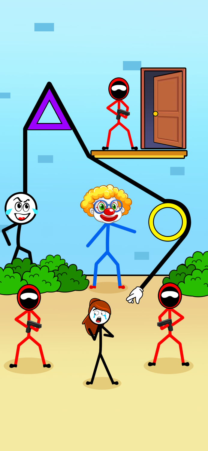 Stickman Thief Puzzle IQ Game