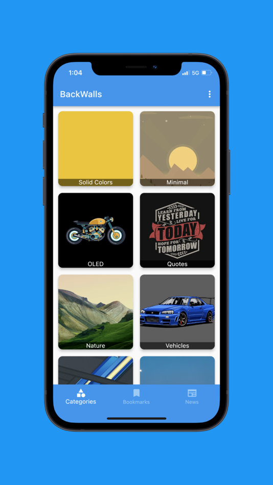 #1. BackWalls (iOS) Podle: Hrishi Suthar