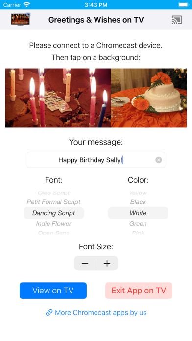 Greetings and Wishes for Chromecast Screenshot 2
