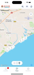Béziers Méditerranée InfoPlage screenshot #4 for iPhone