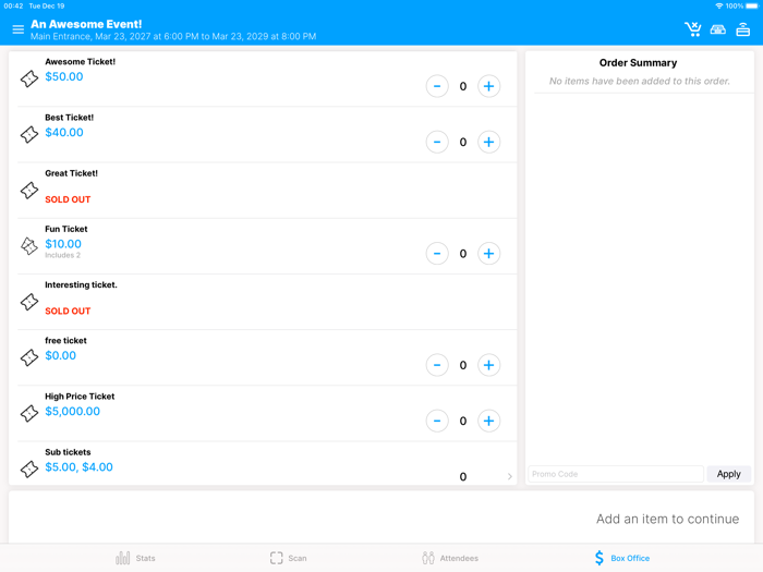 TuneGO Event Manager