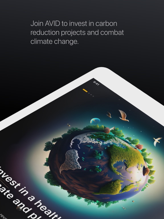 AVID: Invest in Climate Change iPad screenshot 2 - Finance app