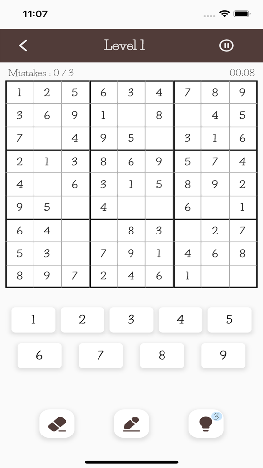 #3. Sharp Sudoku (iOS) 由: Vikas Solegaonkar