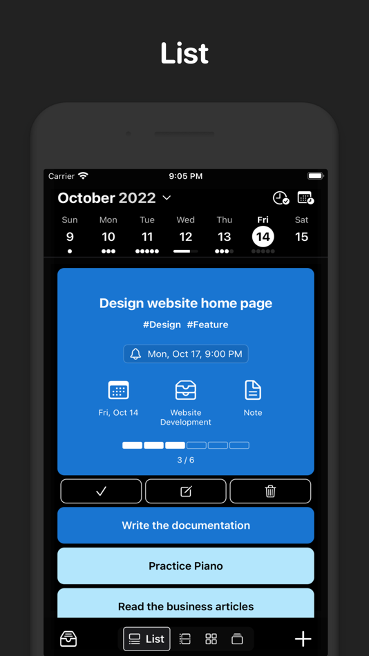 #1. Execute: Planner & To-Do List (iOS) Podle: Innovatism LLC