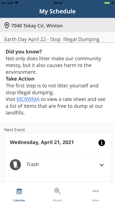 Merced Co Waste/Recycling Info Screenshot
