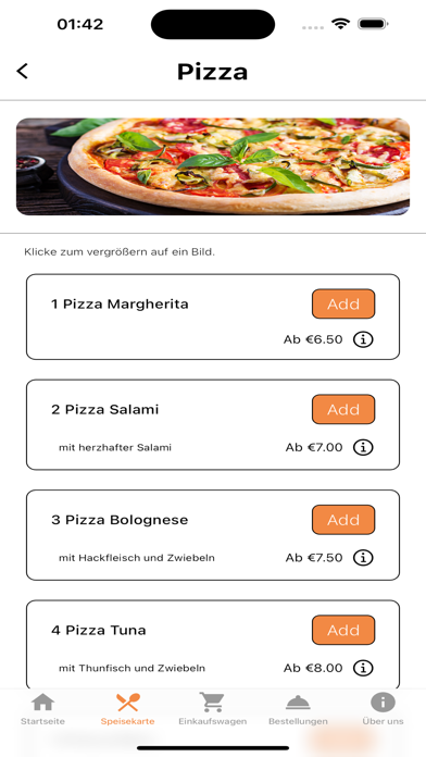 Pizzeria Milano-Barth Screenshot