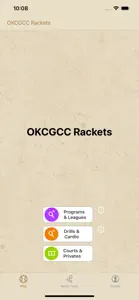 OKCGCC Rackets screenshot #1 for iPhone