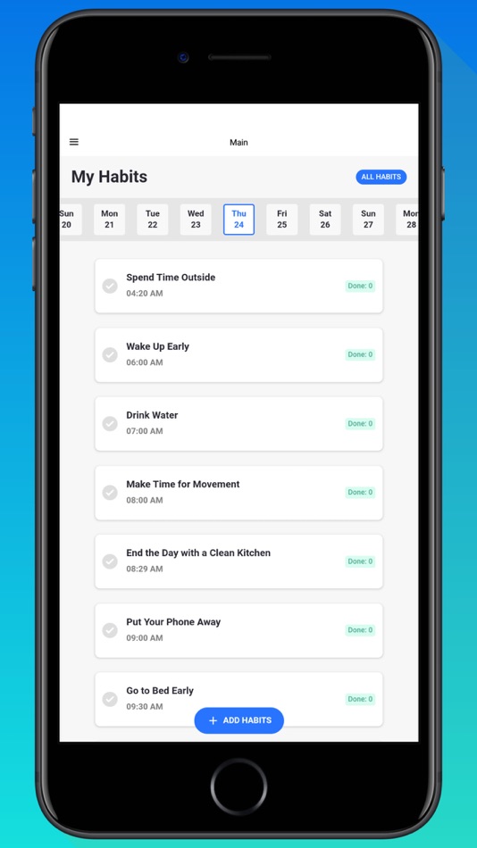 Habit Tracker App. - 1.0 - (iOS)