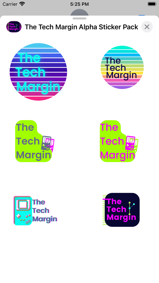#1. TechMargin Alpha Sticker Pack (iOS) 由: Sonia Cook-Broen