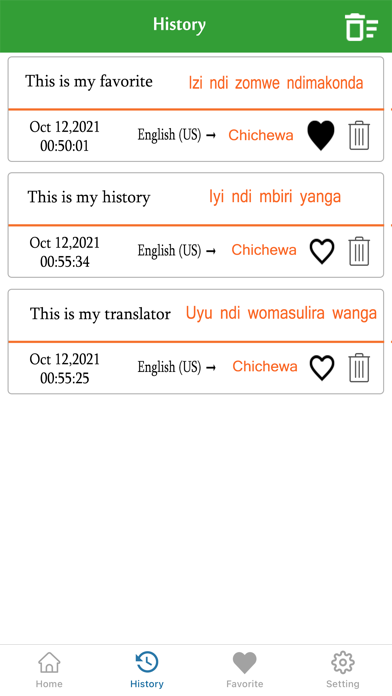 English To Chichewa Translate Screenshot