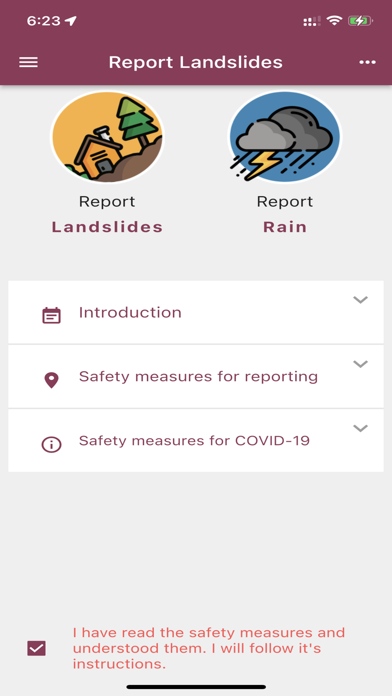Landslide Tracker Screenshot