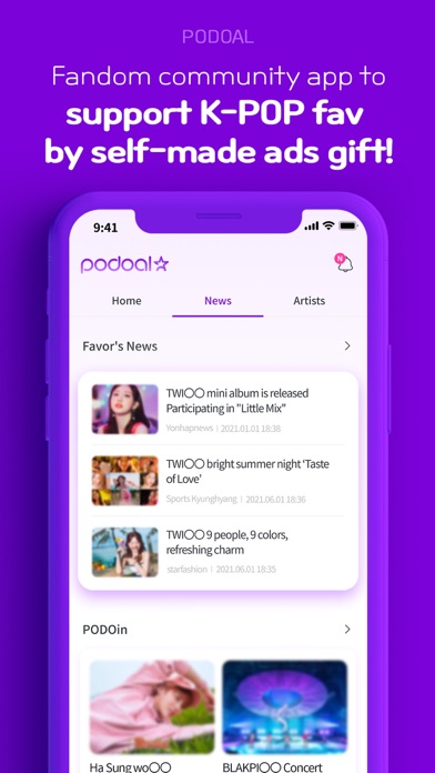 PODOAL: Idol Voting & Fanbase Screenshot