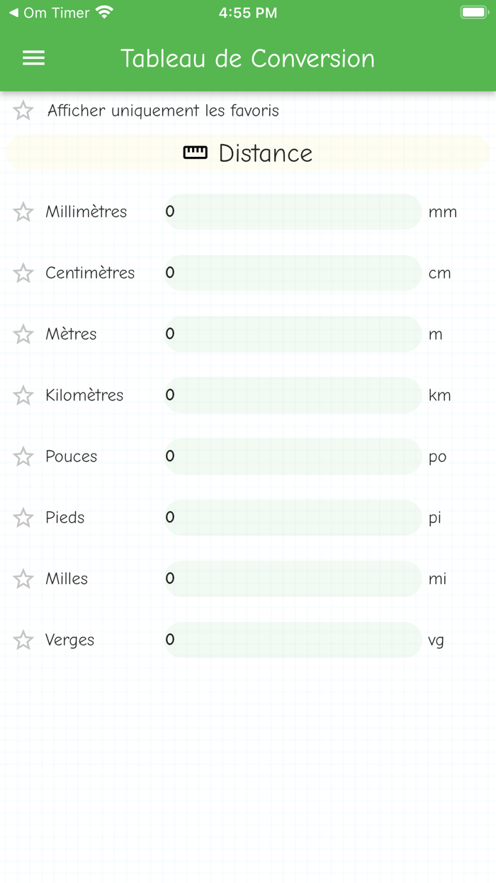Conversion Table - Measurement