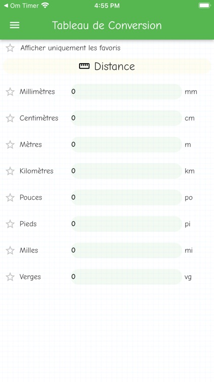 Conversion Table - Measurement