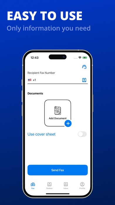 FAX App - Send Documents Easy Screenshot