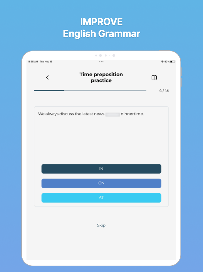 Prepositions in English Pro