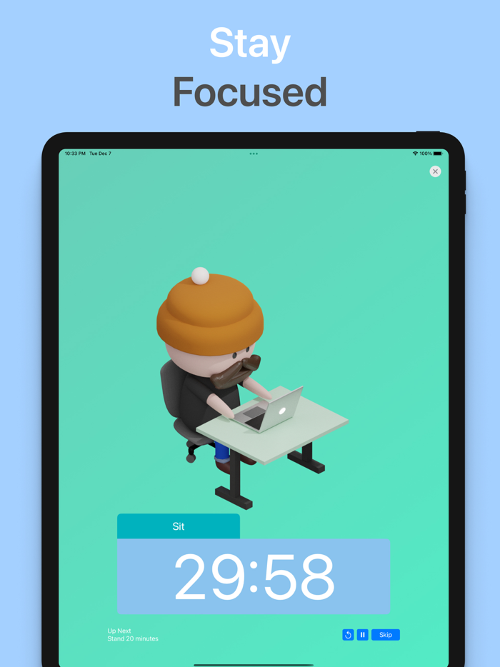 Ergo Focus Productivity Timer