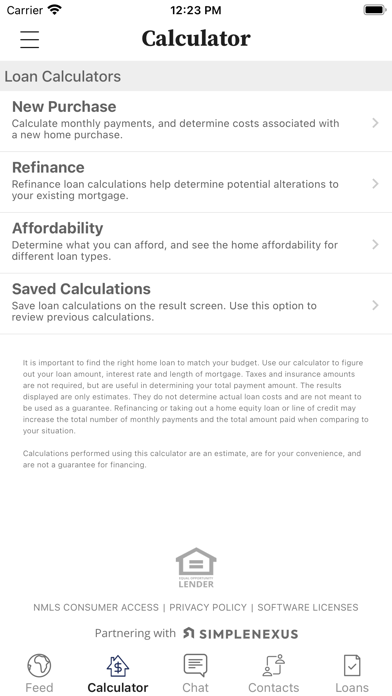 Home Mortgage Advisors Screenshot