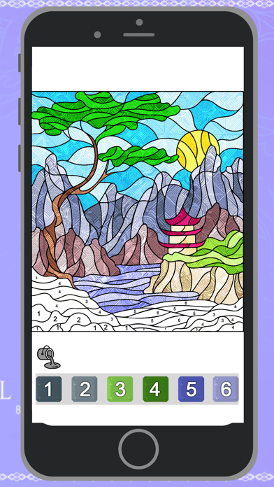 Stained Glass Paint by Number Screenshot