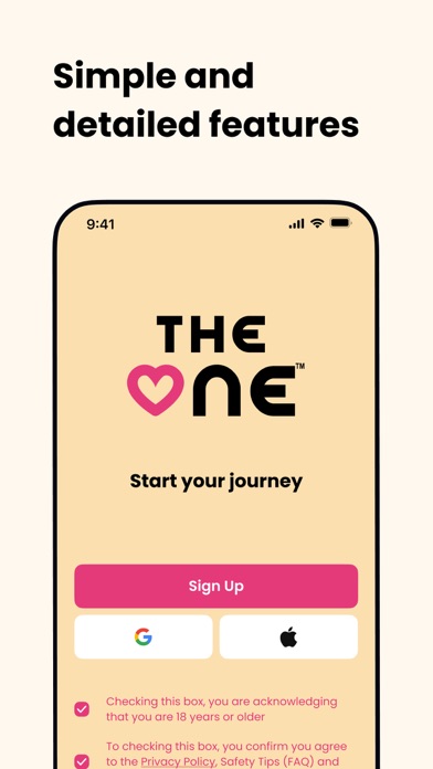 The One Dating Screenshot