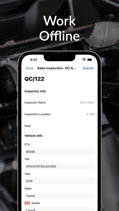 AutoSavvy Inspections Screenshot