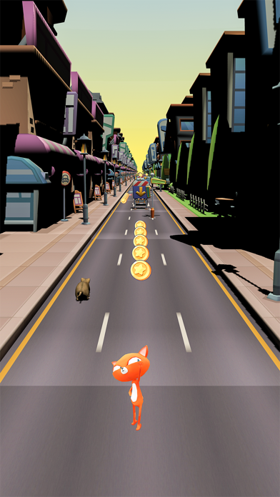 Endless Cat Runner Games 3D Screenshot