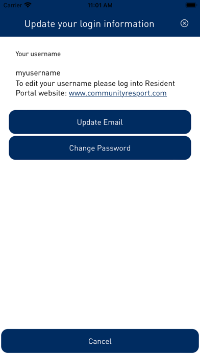NPS Resident Portal Screenshot