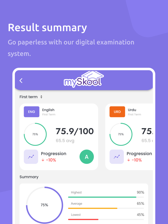 MySkool (App) iPad screenshot 5 - Education app