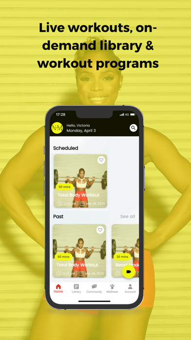 Raw Fitness App Screenshot