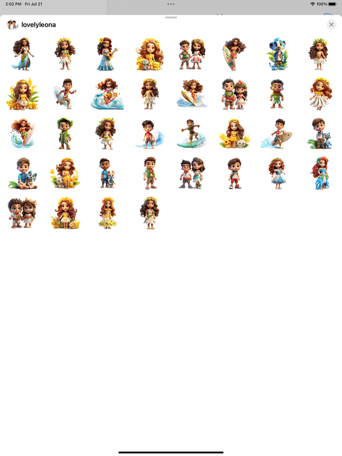 Lovely Leona Stickers