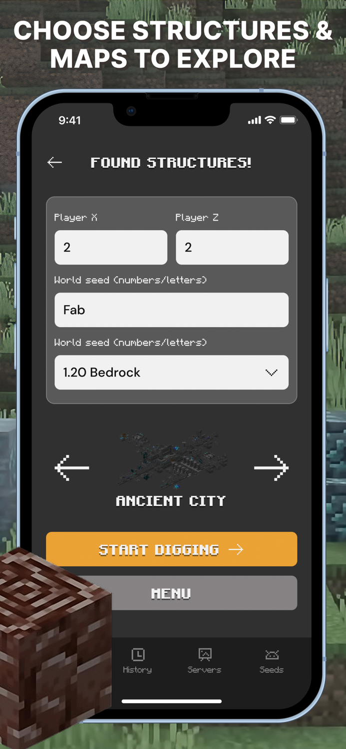 Diamonds Finder for Minecraft