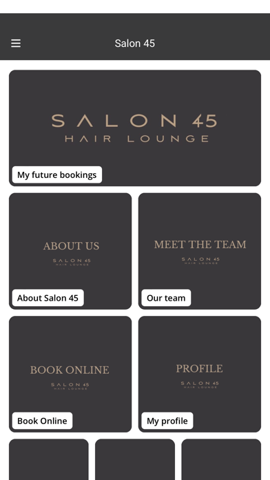 Salon 45 Hair Lounge Screenshot