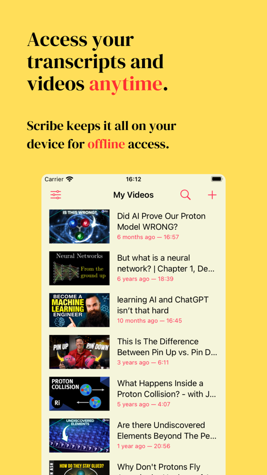 #2. Scribe Video Transcripts (iOS) 由: AppBlit LLC