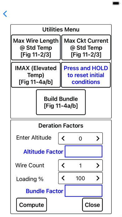 Wire (AWG) Calculator Screenshot