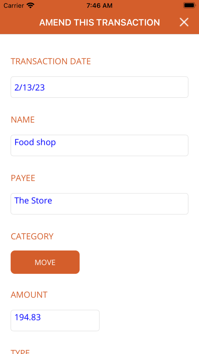 EasyBudget Finance Tracker