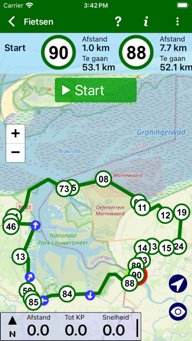 Fietsknoop bike and hiking app Screenshot